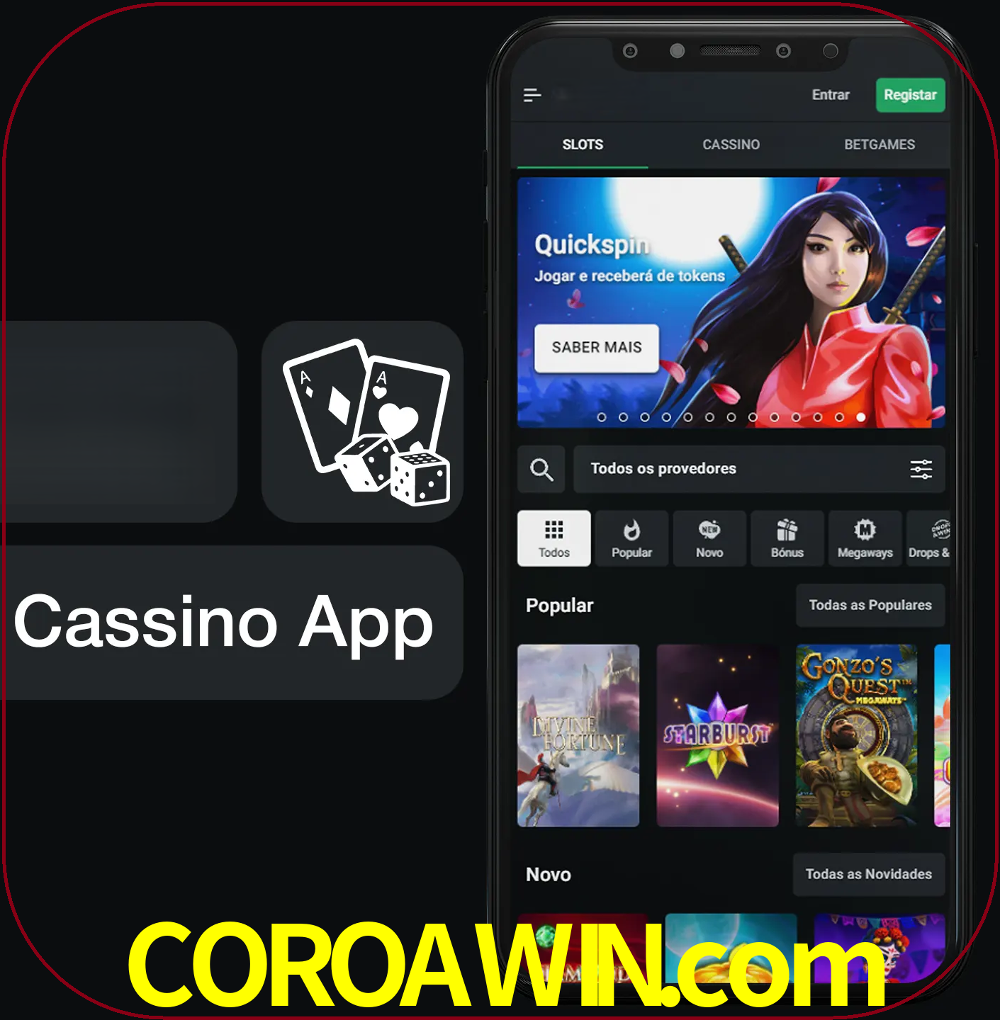 Jogue jogos de cassino e ganhe.