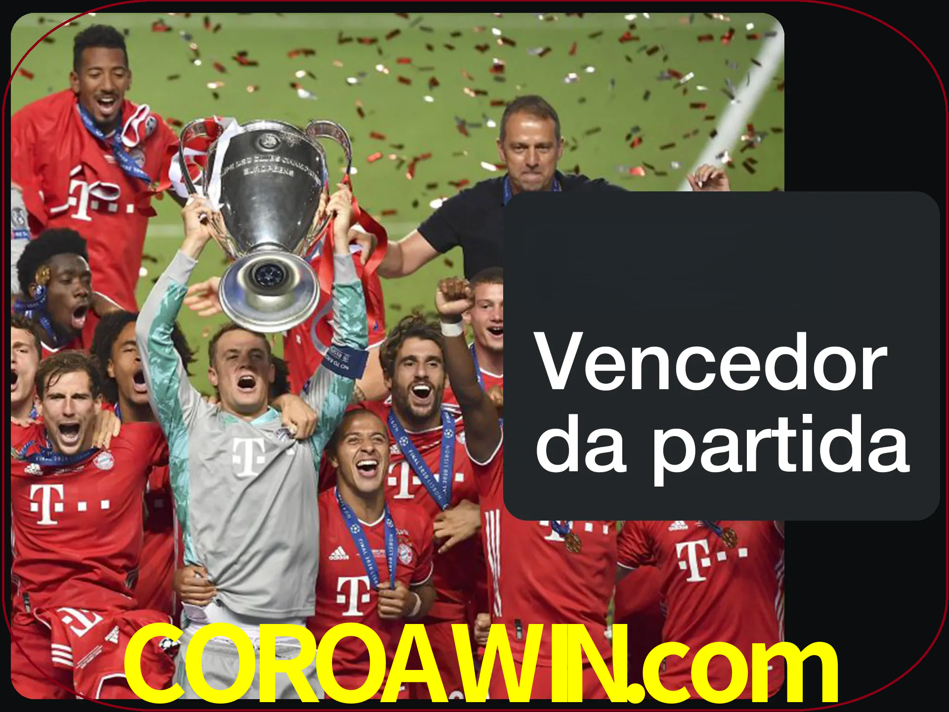 Aposte no vencedor e ganhe uma grande quantia de dinheiro.