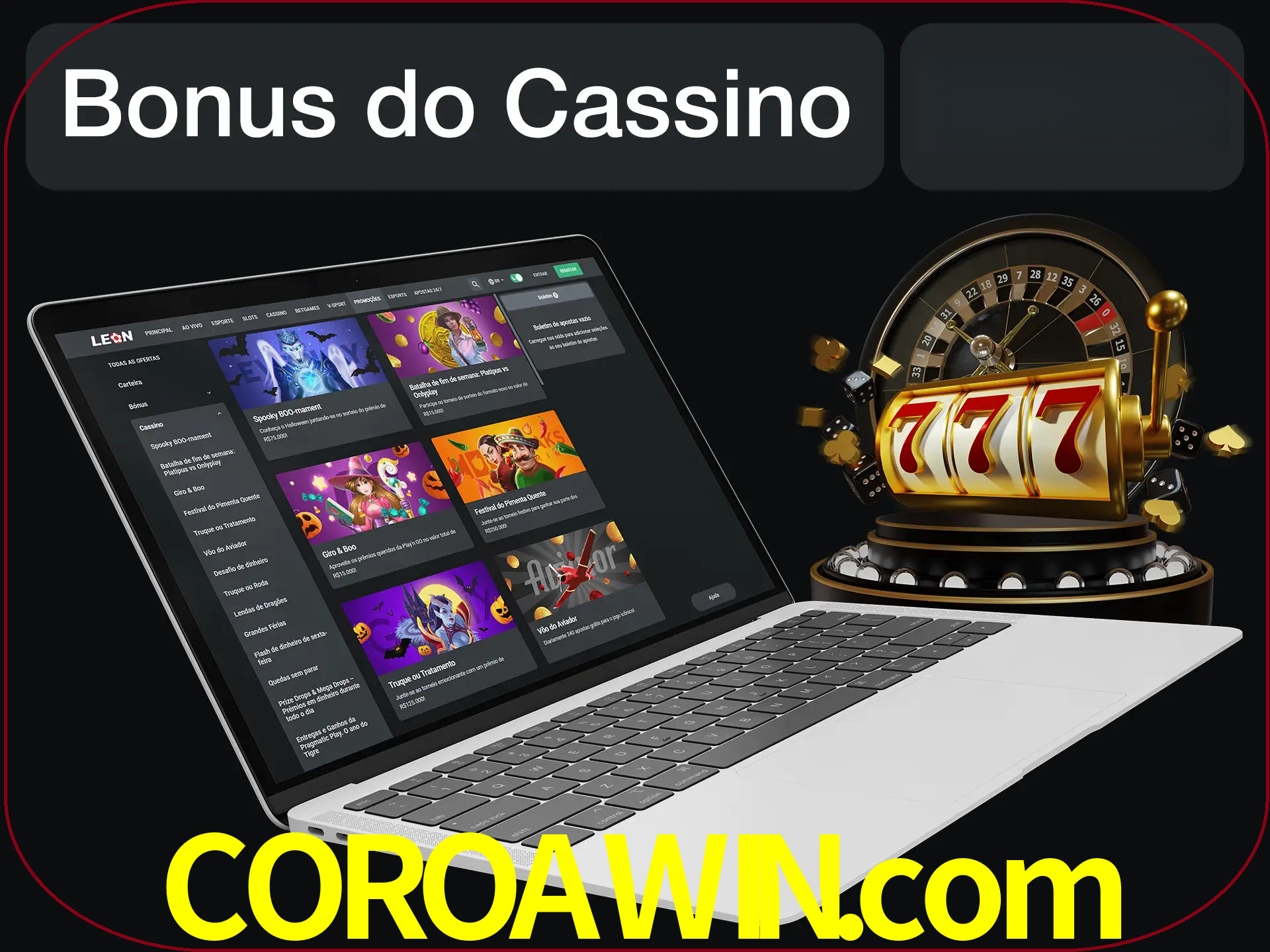 Use o bônus do cassino para começar melhor.